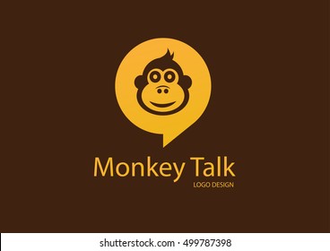 Monkey talk logo designg