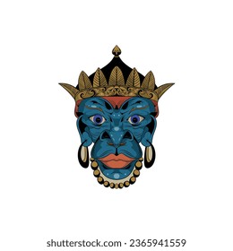 MONKEY TATTOO HEAD STYLE ETHNIC