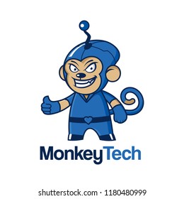 Monkey Tech Cartoon