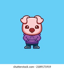 Monkey Urban Cute Creative Kawaii Cartoon Mascot Logo