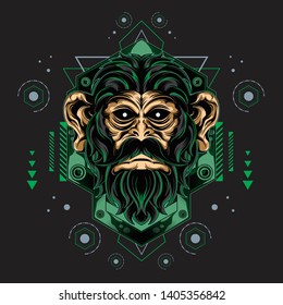 monkey vector for commercial use