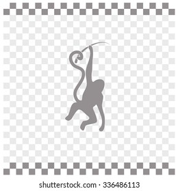Monkey vector icon. 2016 sign.