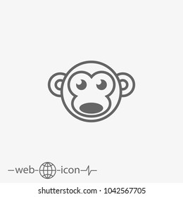 monkey vector icon