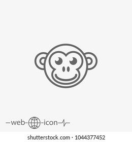 monkey vector icon