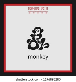 monkey vector icon