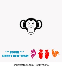 Monkey vector icon