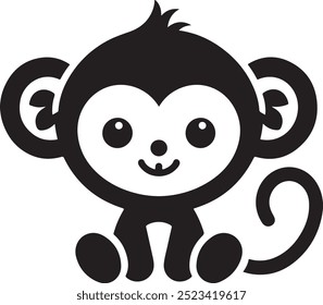 Monkey vector icon art design