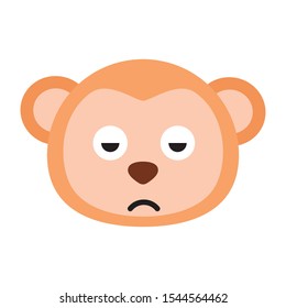 Vektor Stok Monkey Vector Icon Isolated Monkey Face Tanpa Royalti Shutterstock