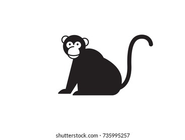 monkey vector icon logo