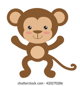 Monkey vector illustration