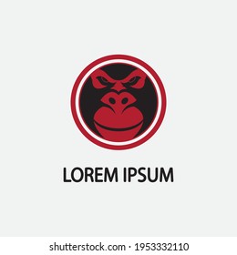 monkey vector illustration design icon logo template