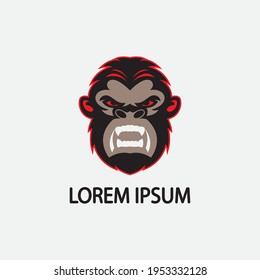 monkey vector illustration design icon logo template