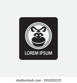monkey vector illustration design icon logo template