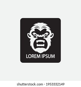 monkey vector illustration design icon logo template