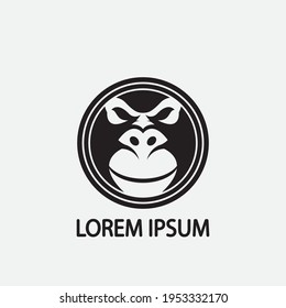 monkey vector illustration design icon logo template