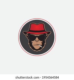 monkey vector illustration design icon logo template