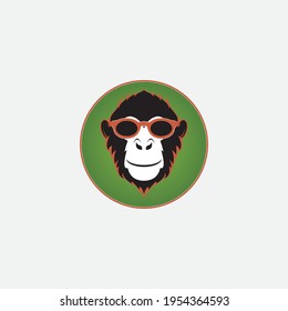 monkey vector illustration design icon logo template