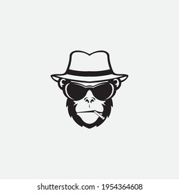 monkey vector illustration design icon logo template