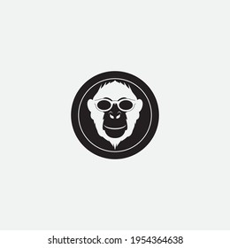 monkey vector illustration design icon logo template