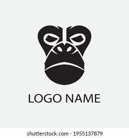 monkey vector illustration design icon logo template