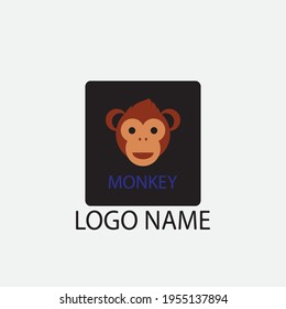 monkey vector illustration design icon logo template