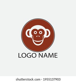 monkey vector illustration design icon logo template