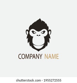 monkey vector illustration design icon logo template
