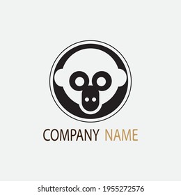 monkey vector illustration design icon logo template