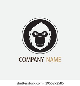 monkey vector illustration design icon logo template