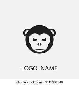 monkey vector illustration design icon logo template