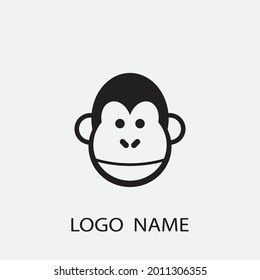 monkey vector illustration design icon logo template
