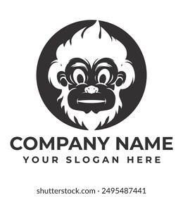 monkey vector illustration design icon logo template
