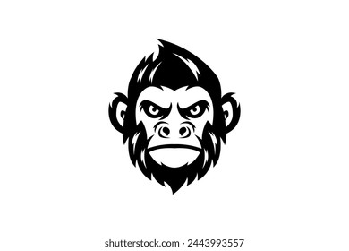monkey vector illustration logo design image