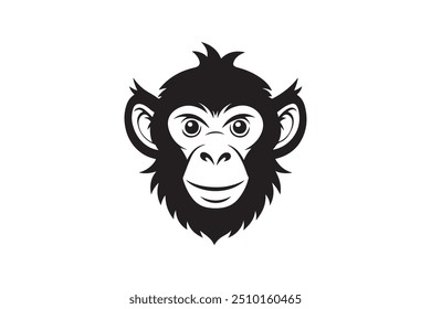 Monkey vector illustration with white background