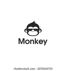 monkey vector logo design  logo template