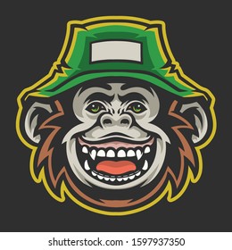 Monkey Vector logo. eps format.