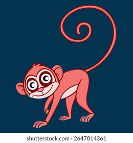 A monkey walking illustration Vector