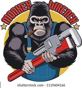 Monkey With Wrench