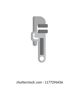 monkey wrench icon vector flat style
