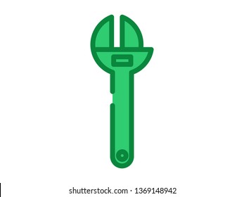 Monkey Wrench Icon Vector Design Template Stock Vector (Royalty