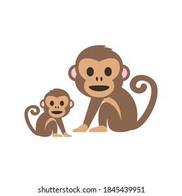 monkey in the zoo, wild animal vector