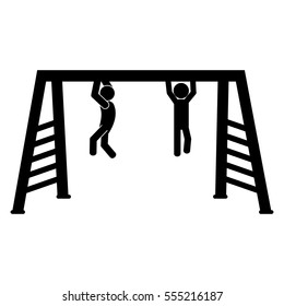 monkeybars playground related icon image vector illustration design 