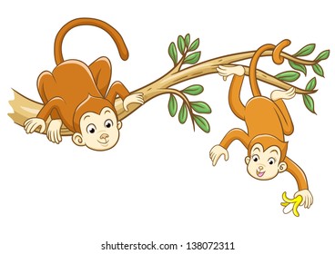 monkey.EPS8 File  no Gradients, no Effects, no mesh, no Transparencies.