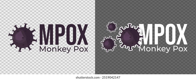 Monkeypox alert text design vector illustration