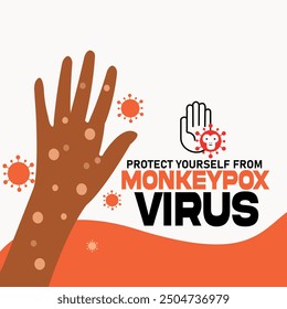 monkeypox banner design vector illustration