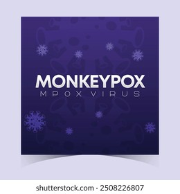 Affenpocken sind ein Virus, das Menschen durch Übertragung von Tieren infiziert. Web-Banner, Kopfzeile und Hintergrund-Cover für orthopoxvirus-infektiöse Zoonosen