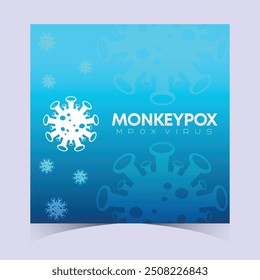 Monkeypox or mpox is a virus that infects humans through transmission from animals. web banner, header, and background cover for orthopoxvirus infectious zoonotic diseases