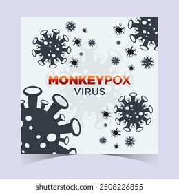 Monkeypox or mpox is a virus that infects humans through transmission from animals. web banner, header, and background cover for orthopoxvirus infectious zoonotic diseases