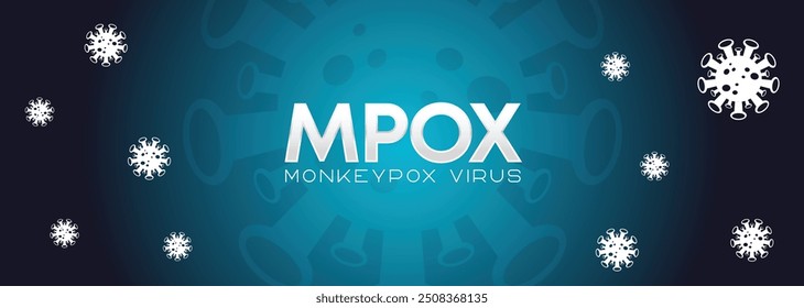 Affenpocken sind ein Virus, das Menschen durch Übertragung von Tieren infiziert. Web-Banner, Kopfzeile und Hintergrund-Cover für orthopoxvirus-infektiöse Zoonosen