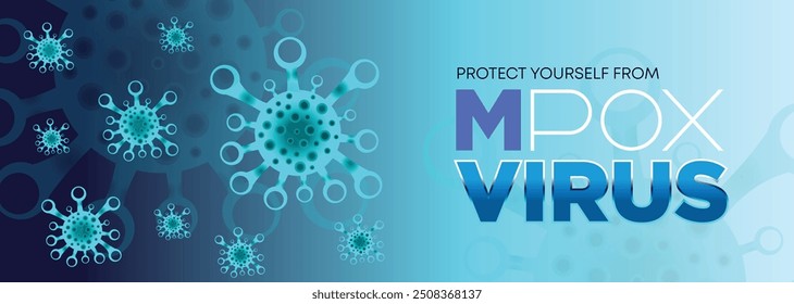 Affenpocken sind ein Virus, das Menschen durch Übertragung von Tieren infiziert. Web-Banner, Kopfzeile und Hintergrund-Cover für orthopoxvirus-infektiöse Zoonosen
